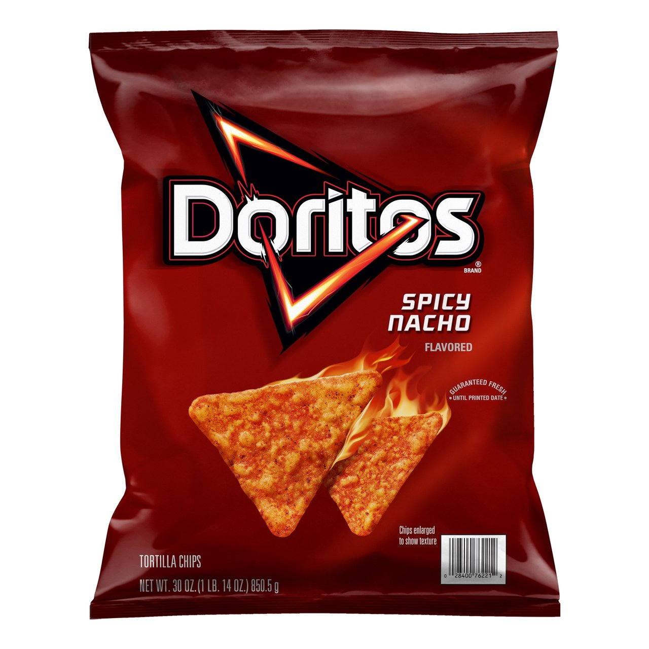 Frito-Lay Doritos Spicy Nacho Flavored Tortilla Chips, 30 oz - Image 1