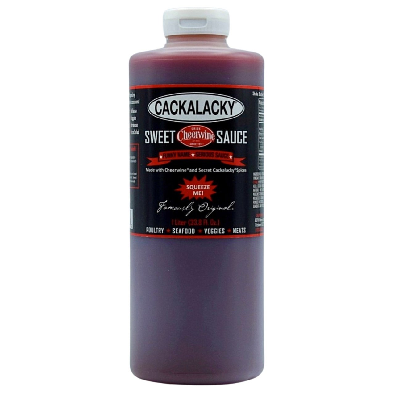 Cackalacky Cheerwine Sweet Sauce, 1 Liter - Image 1