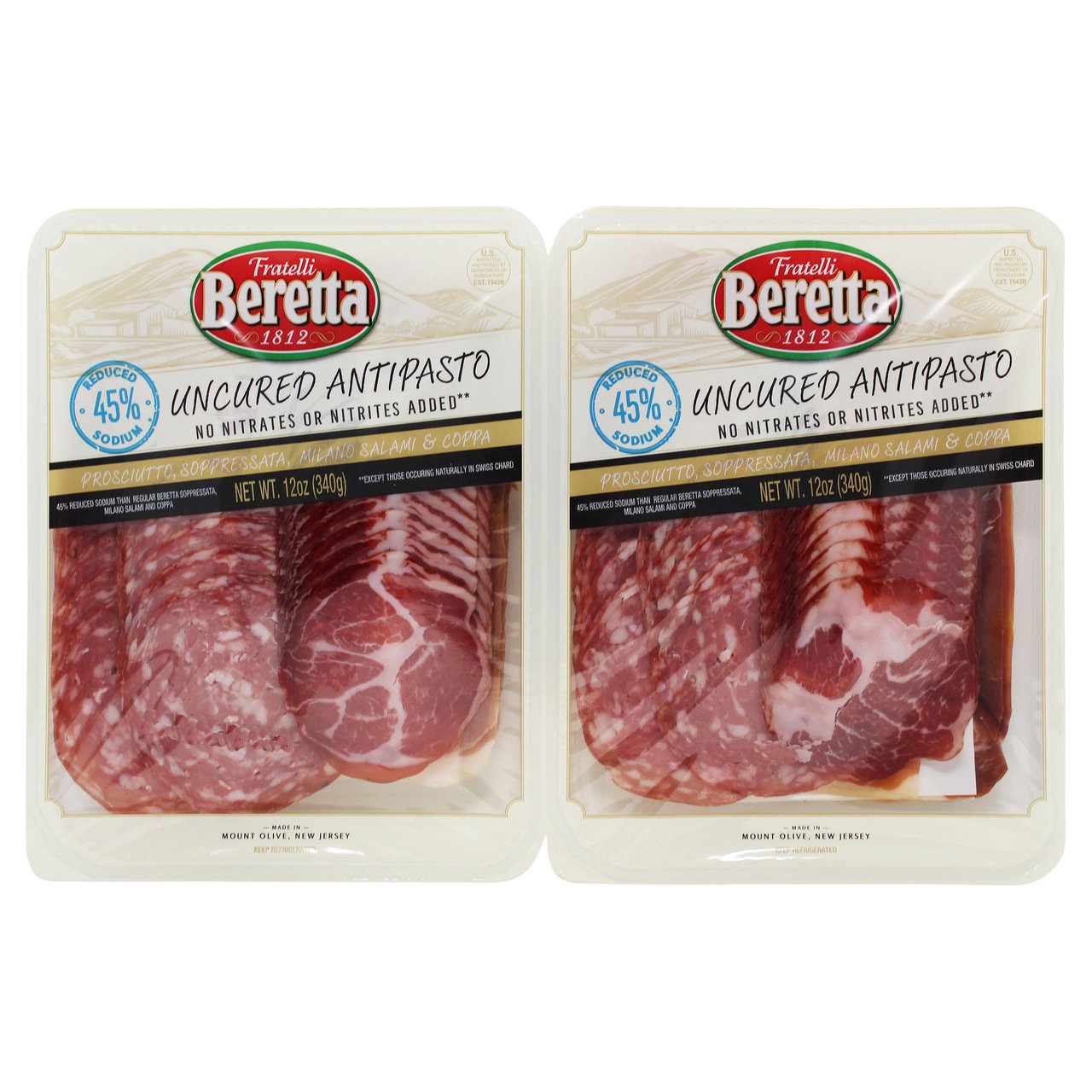 Fratelli Beretta Uncured Antipasto Variety Selection, 2 × 12 oz - Image 1