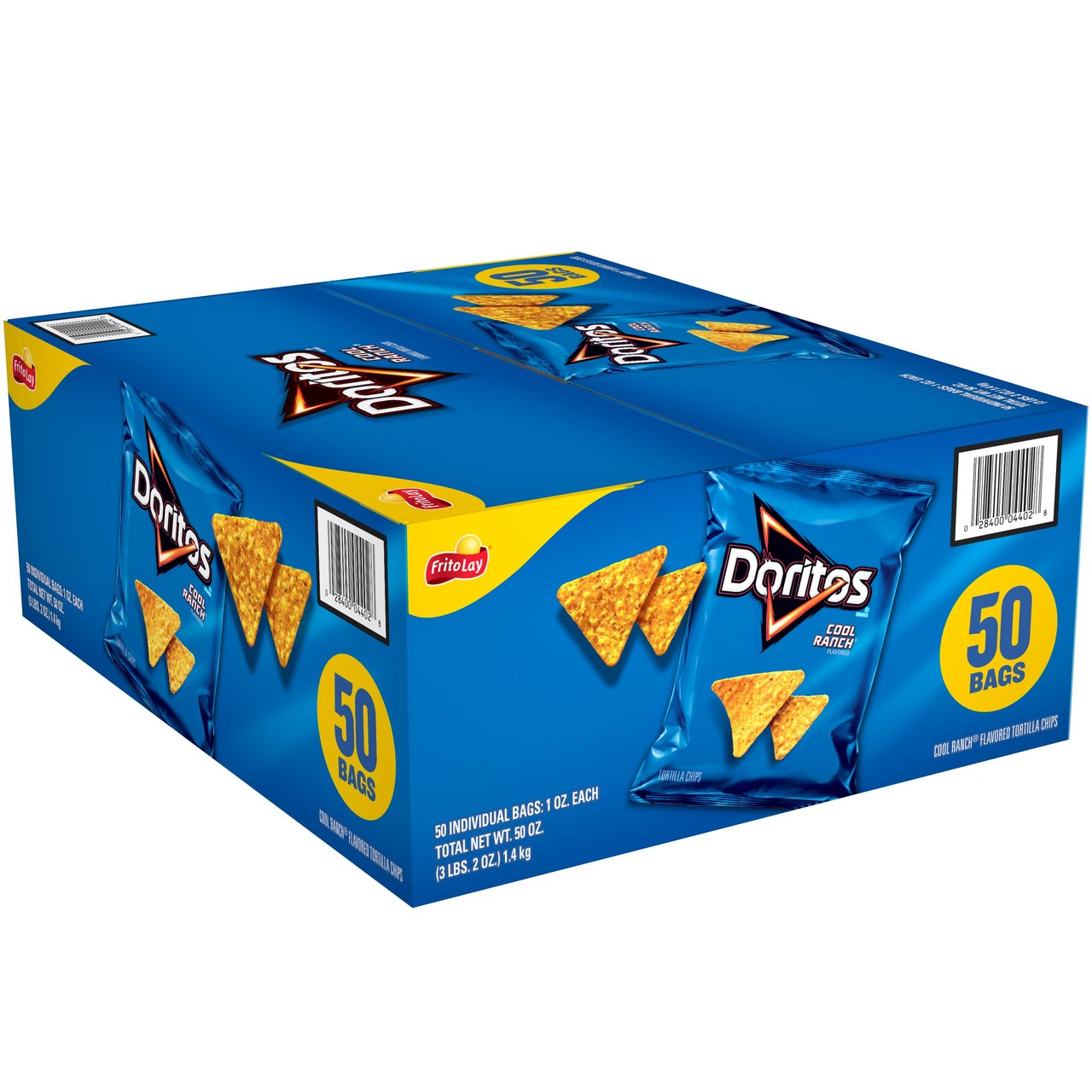 Doritos Cool Ranch Tortilla Chips, 50 Count / 1 oz - Image 1