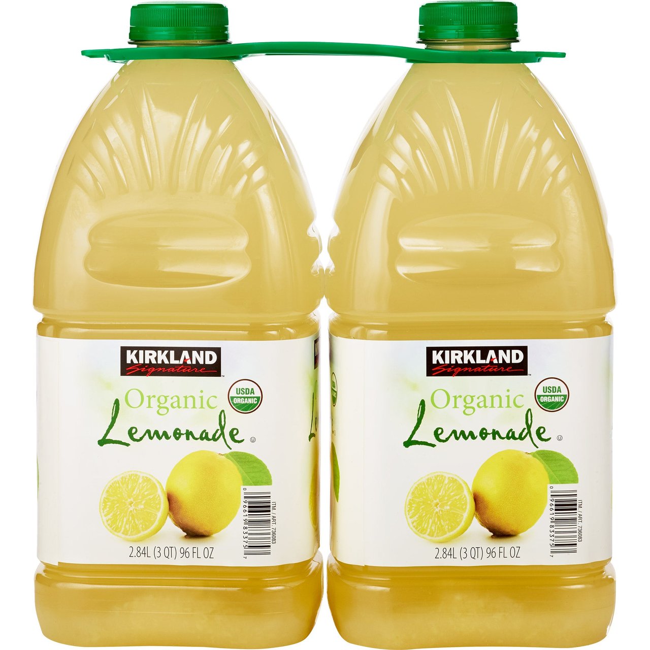 Kirkland Signature Organic Lemonade, 2/96 Ounce Bottles - Image 1