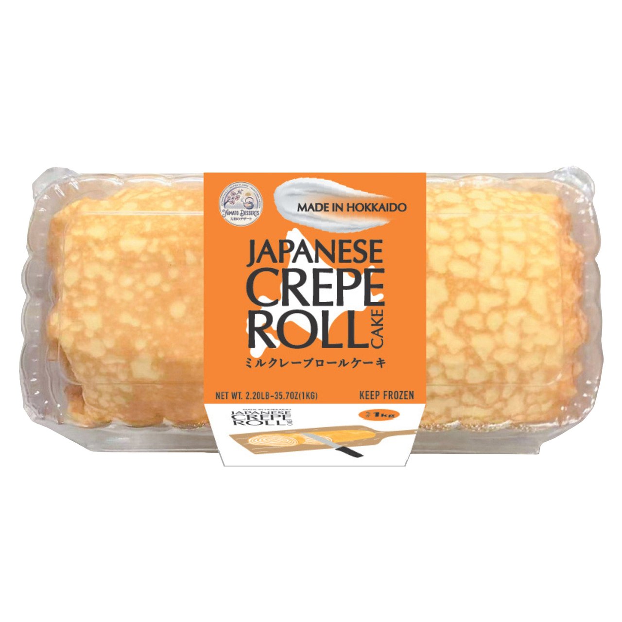 Yamato Desserts Japanese Crepe Roll Cake 35.27 oz - Image 1