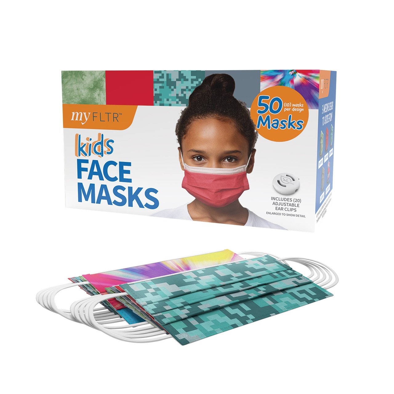FLTR General Use Face Mask, Kids, 50 CT - Image 1