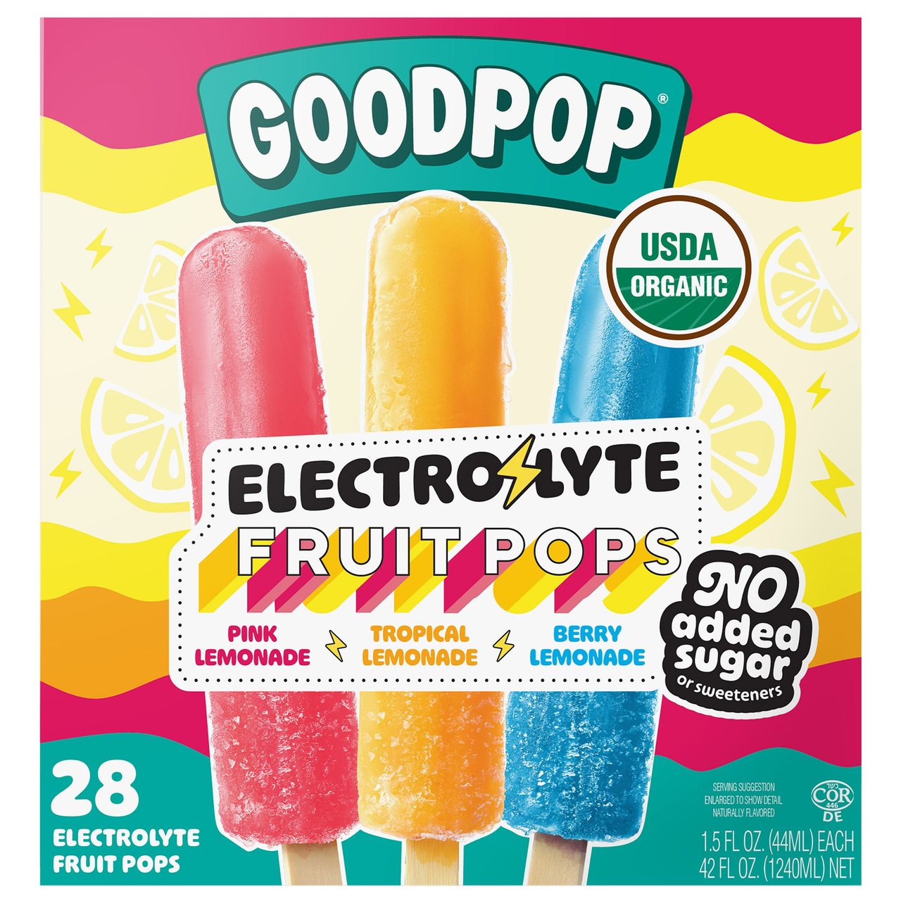 GOOD POP ELECTROLYTE FRUIT POPS 28 CT - Image 1