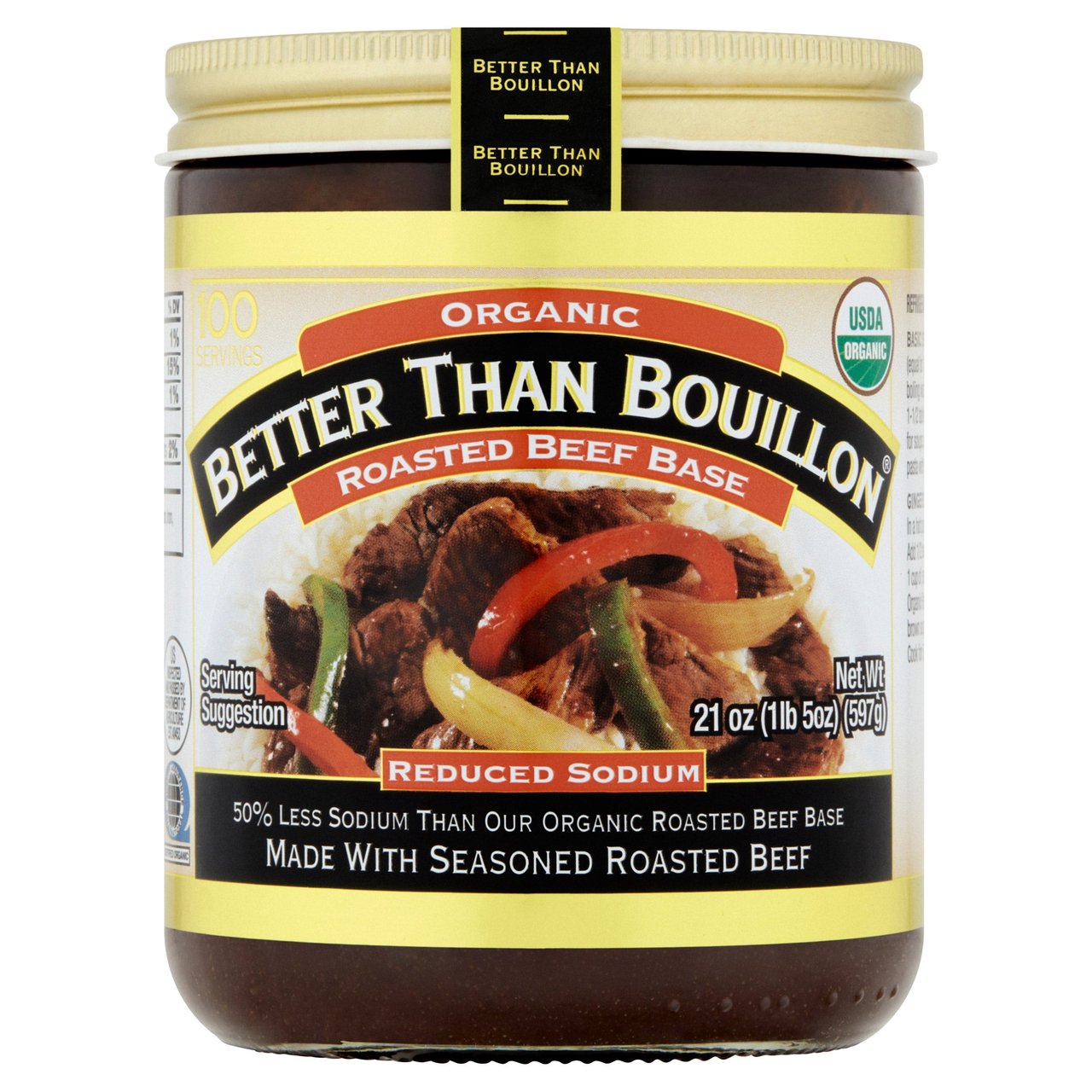 Better Than Bouillon Organic Beef Base 21 oz (1.31 lb) - Image 1
