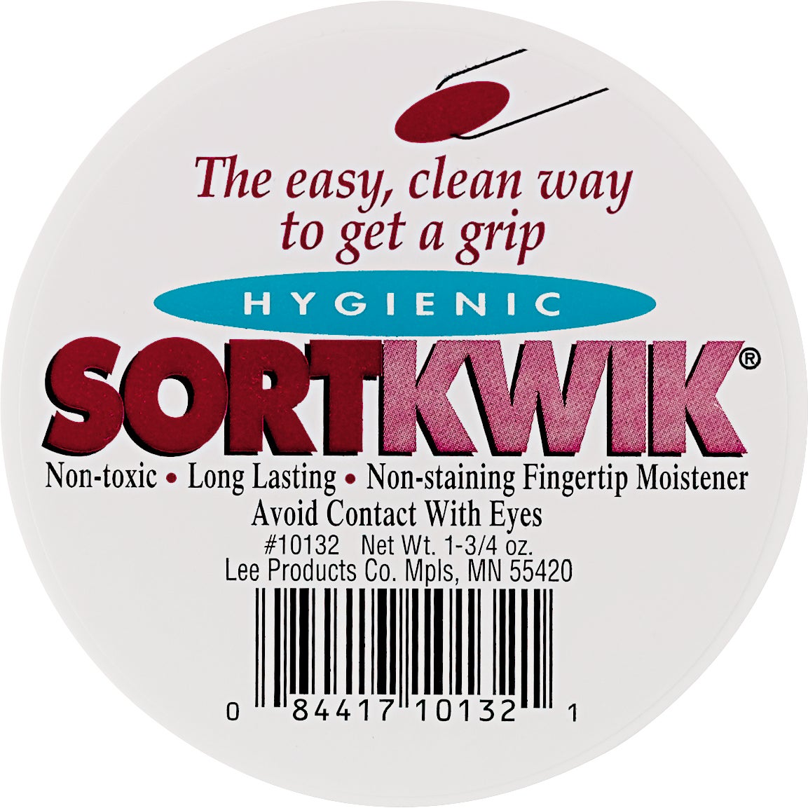 Sortkwik Fingertip Moistener, 4-Count, 1.75 oz (LEE10132KT)