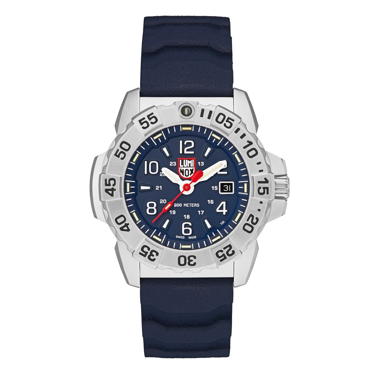 Luminox Navy SEAL Blue Rubber Strap Men's Quartz Watch - Image 1