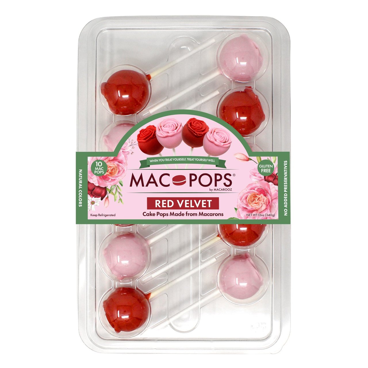 Macarooz Red Velvet Mac Pop 10 Count 12 Ounces - Image 1