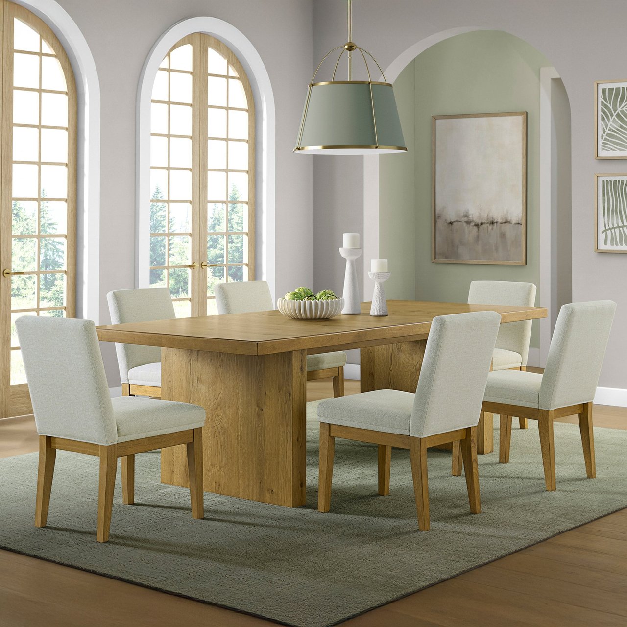 UNIVERSAL BROADMOORE AVONDALE 7-PIECE DINING SET - Image 1