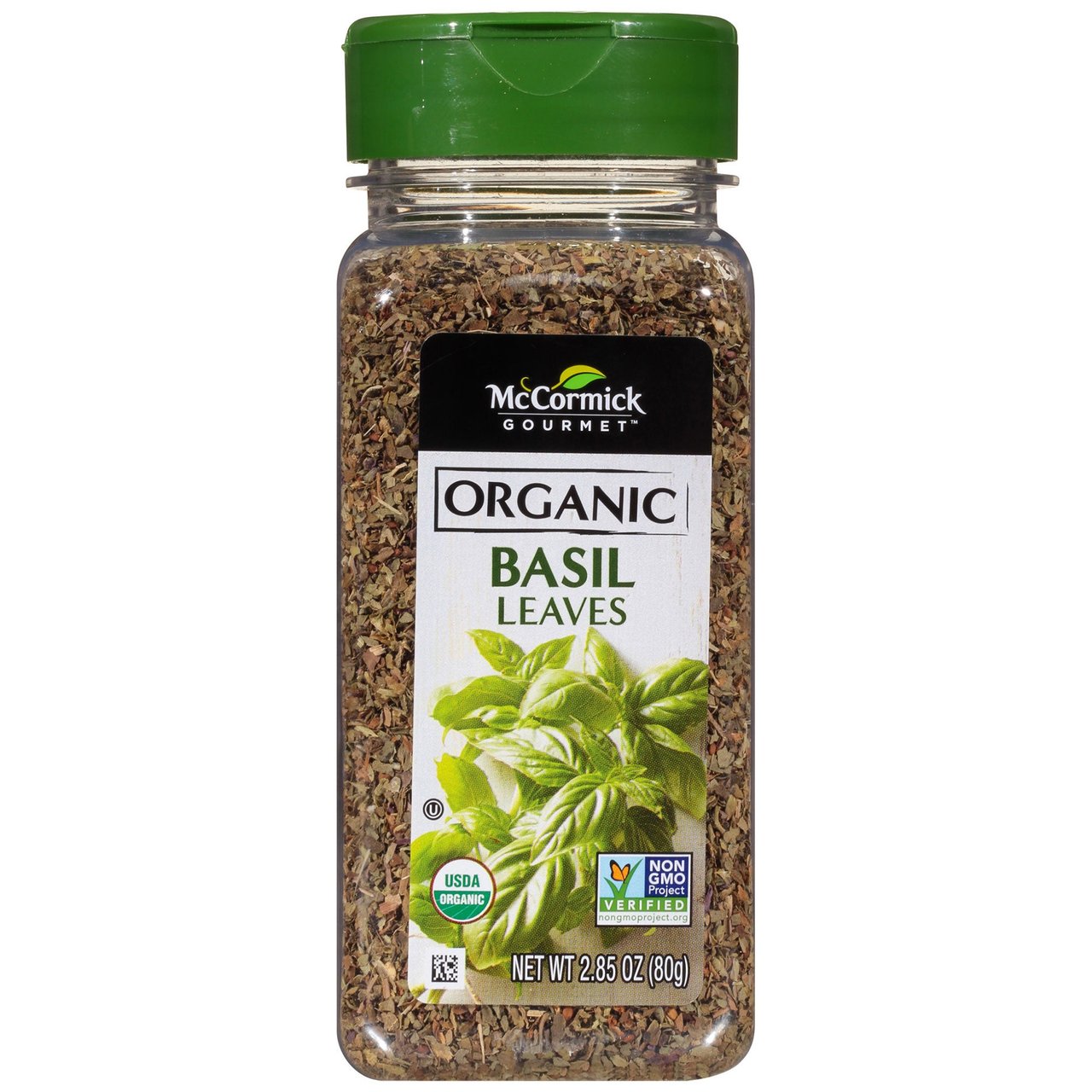 McCormick Gourmet 100% Organic Basil 2.85 oz - Image 1
