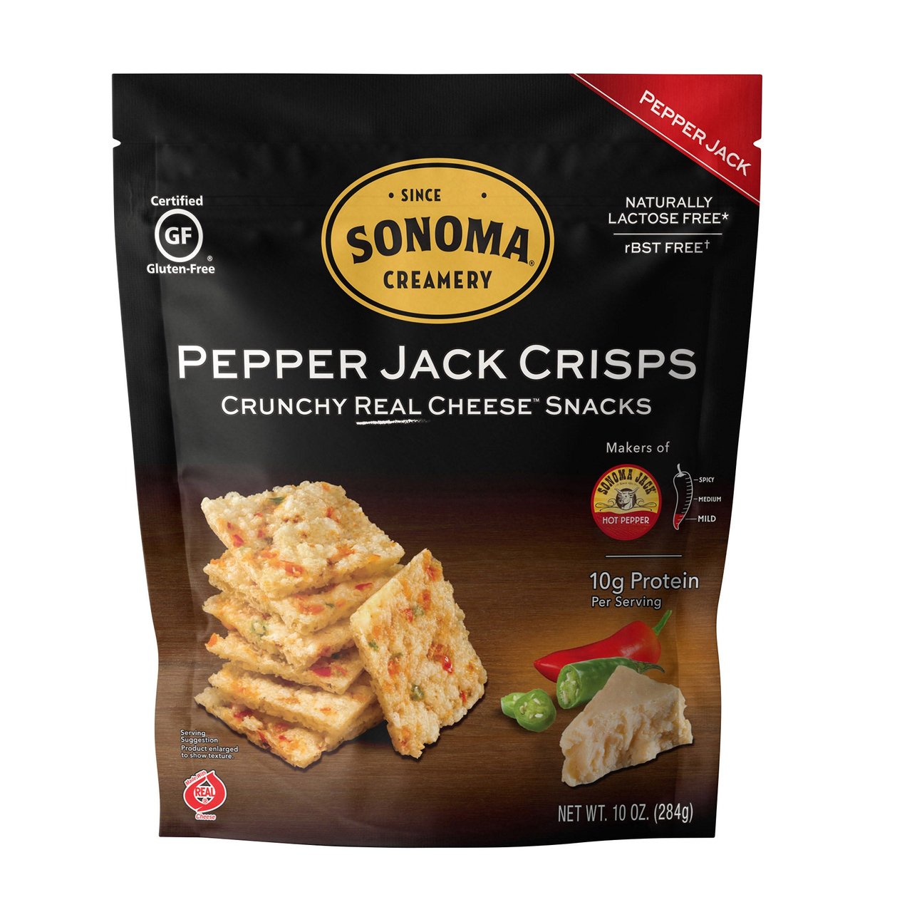 Sonoma Creamery Pepper Jack Crisps 10 oz - Image 1
