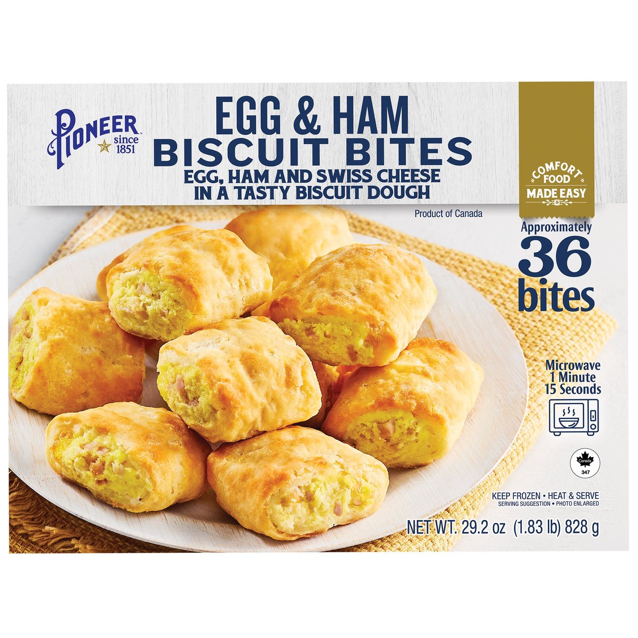 Cuisine Adventures Egg & Ham Biscuit Bites 29.2 oz - Image 1