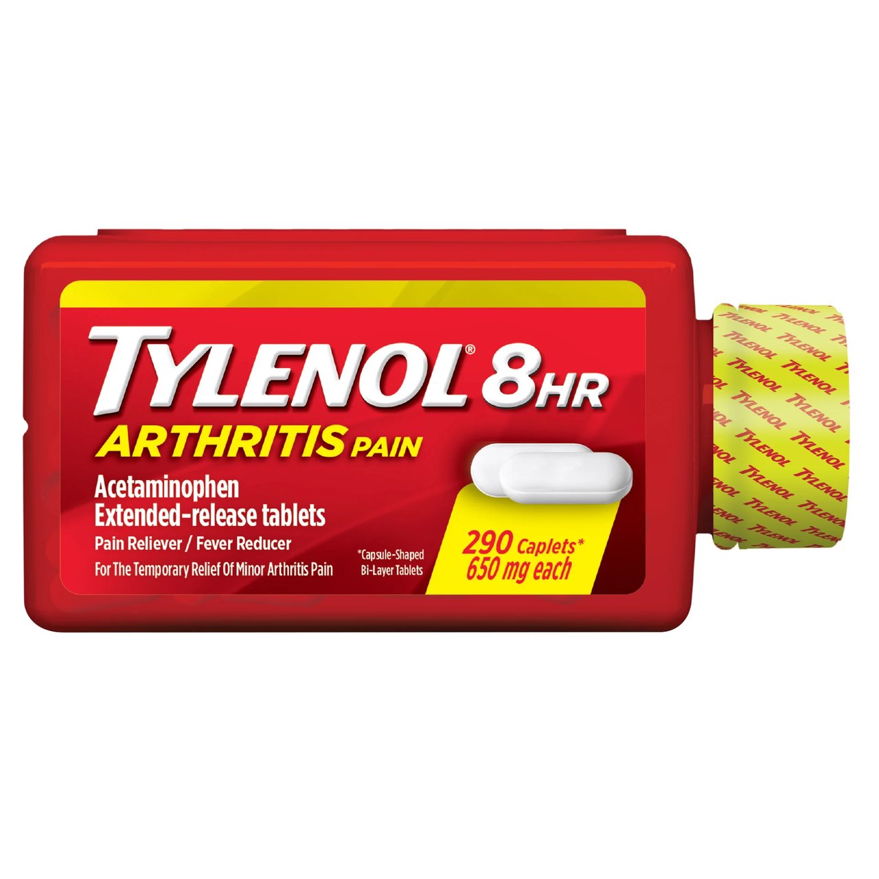 Tylenol 8-Hour Arthritis Pain Extended-Release 650mg, 290 Caplets