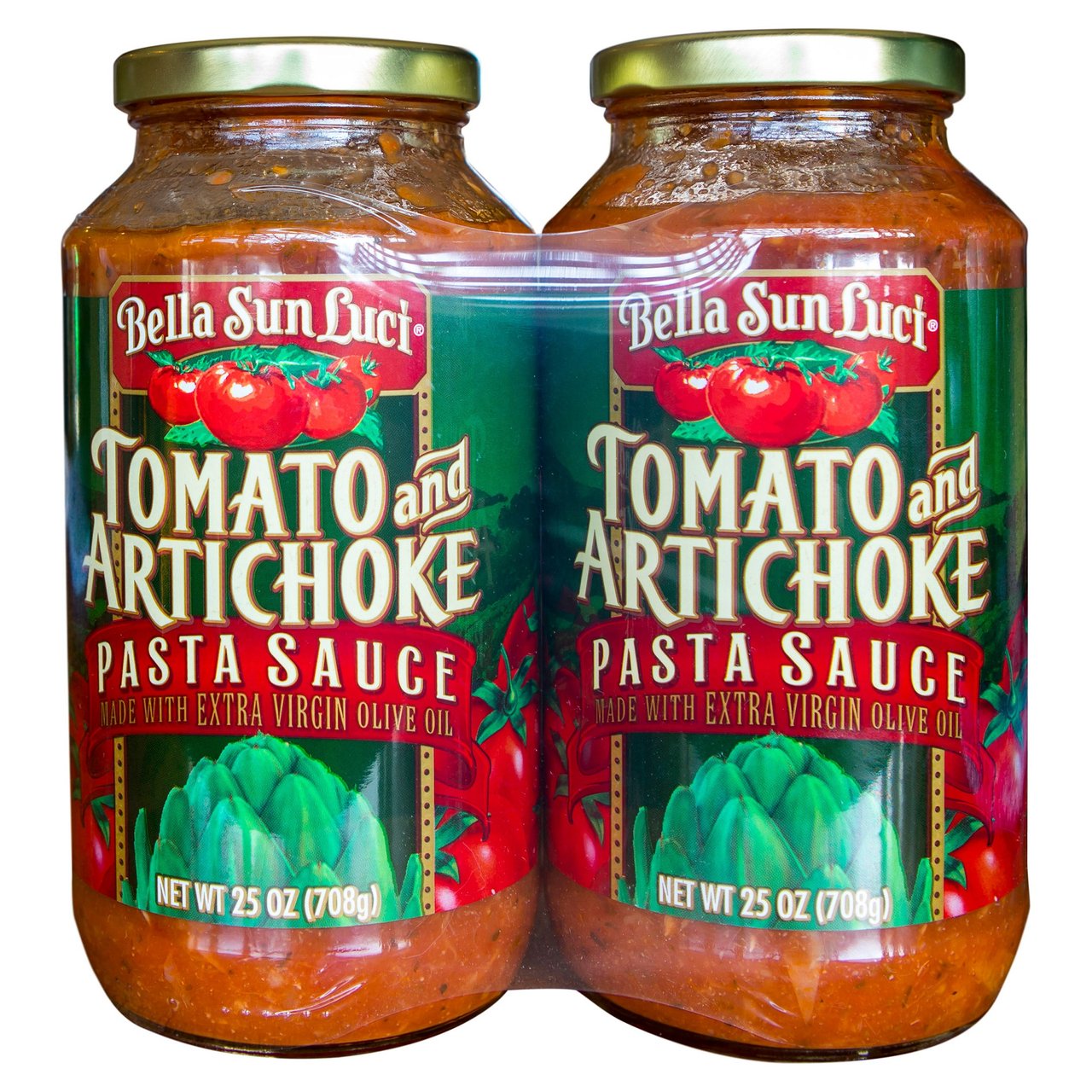 Bella Sun Luci Tomato Artichoke Pasta Sauce 2 Pack 25 Ounces - Image 1