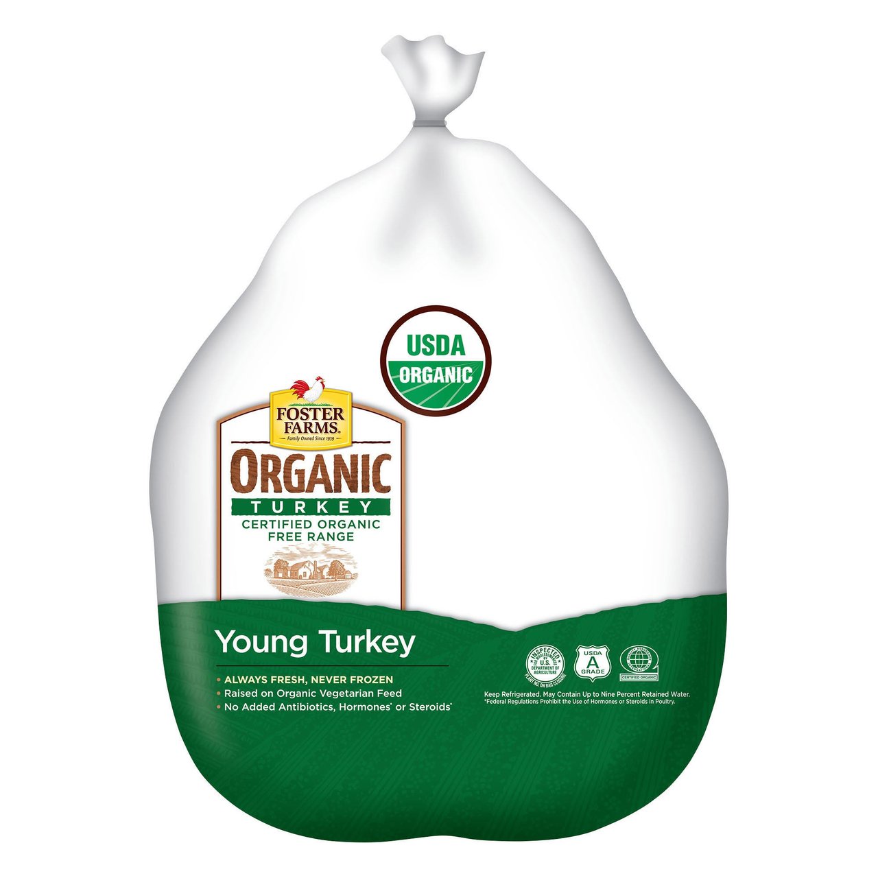 Fresh Organic Hen Turkey Per Lb
