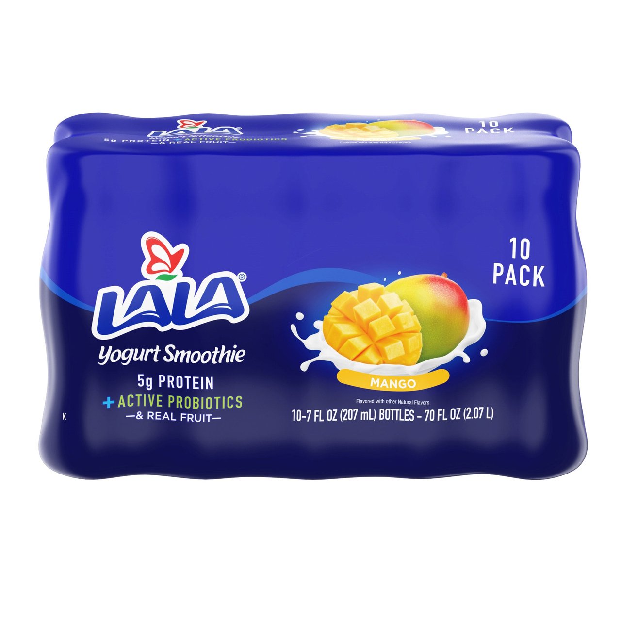 LALA Mango Drinkable Yogurt Smoothie, 10-Pack, 7 oz Each - Image 1