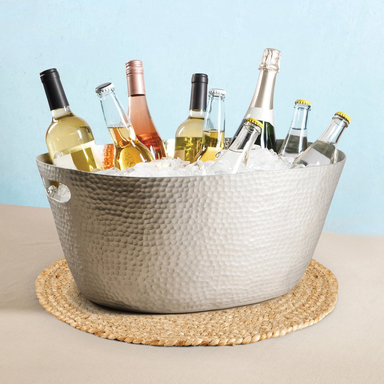 Laurie Gates Hammered Beverage Tub - Image 1