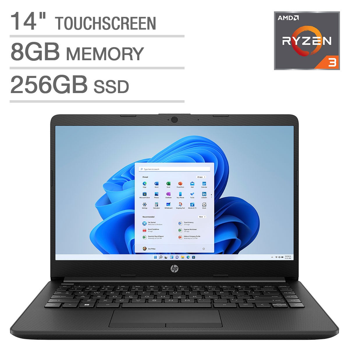 HP 14-FQ1003CL 14" Touchscreen Laptop - Image 1