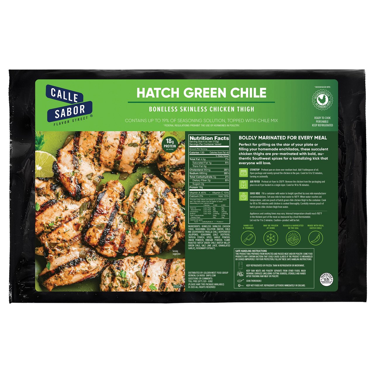 Calle Sabor Green Chile Chicken Price Per Pound - Image 1