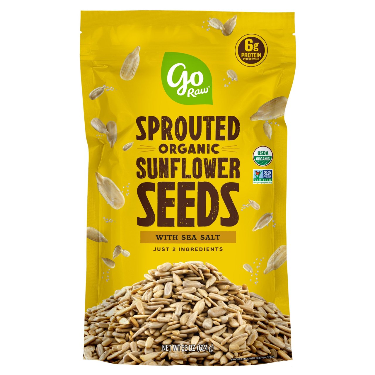 Go Raw Organic Sprouted Sunflower Seeds 22 oz (1.375 lb)