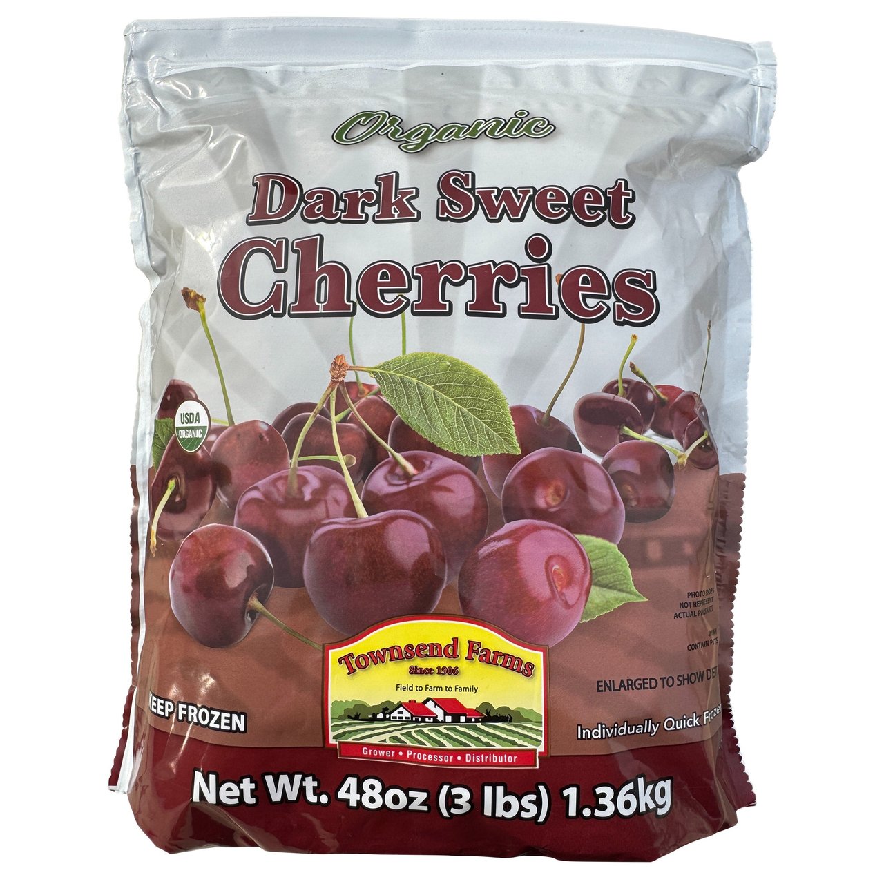 Townsend Farms Organic Dark Sweet Cherries 3 lb - Image 1
