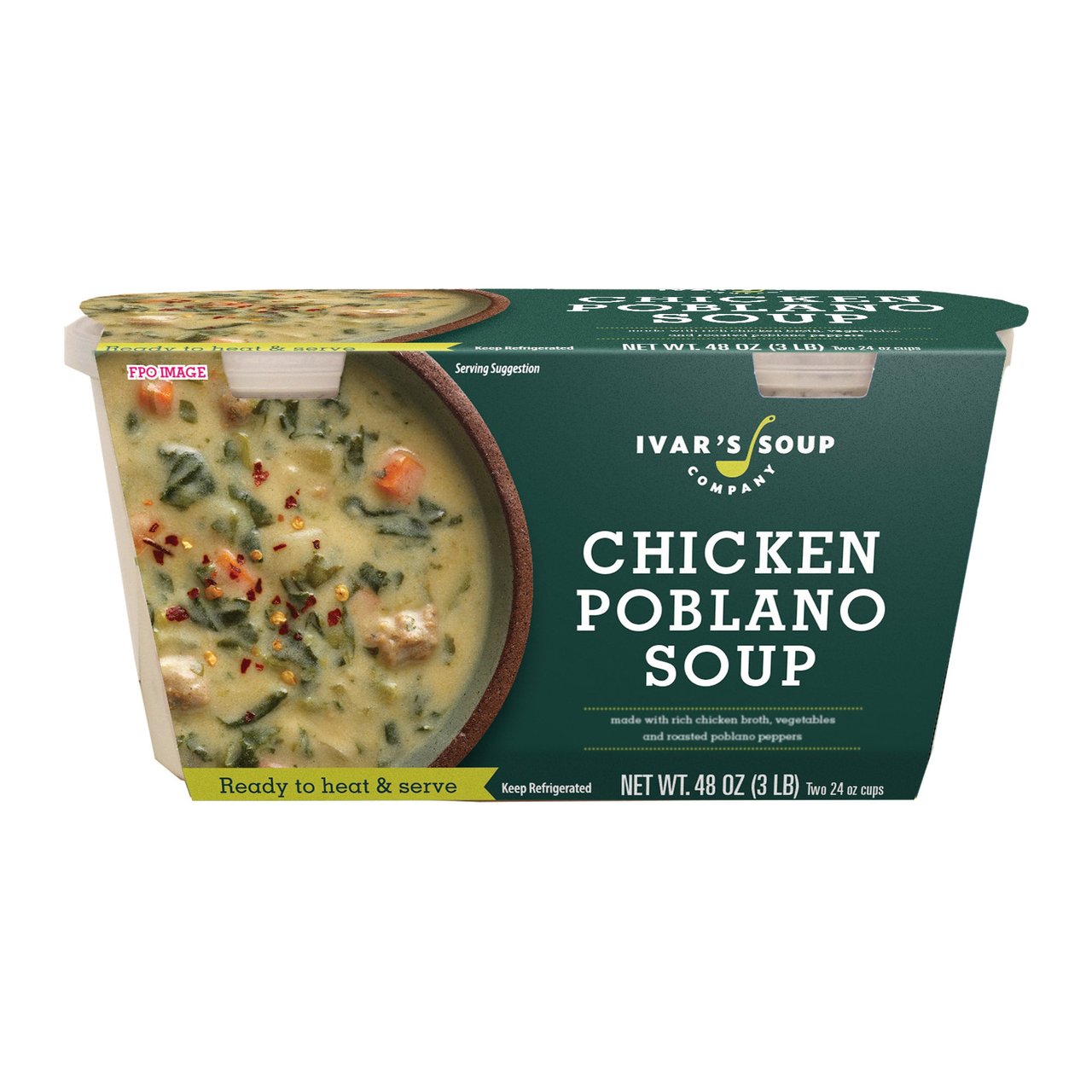 Ivar's Poblano Chicken Corn Chowder 2/24 oz - Image 1