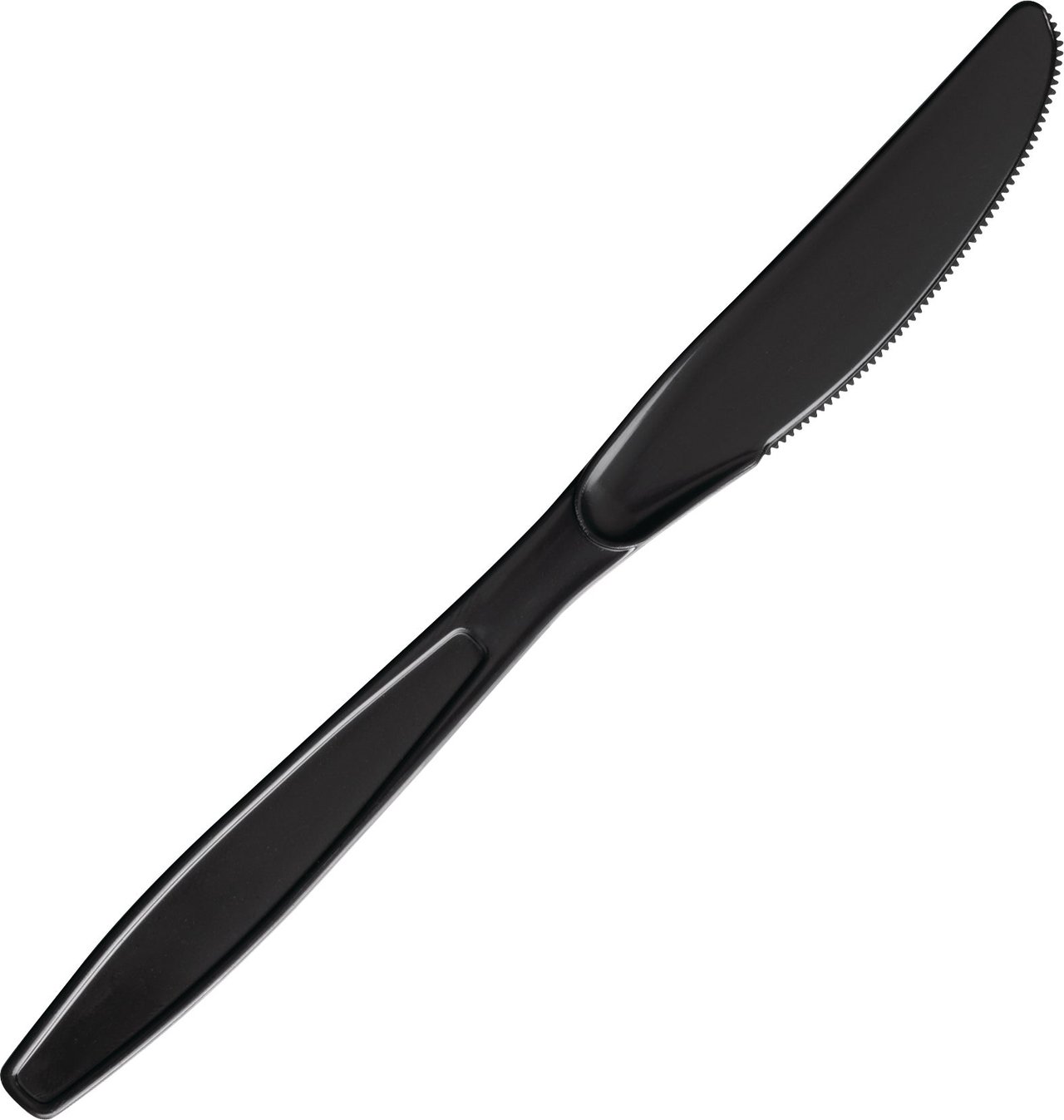 Vital International Solutions Plastic Knife, Heavyweight, Black, 1000 CT - Image 1