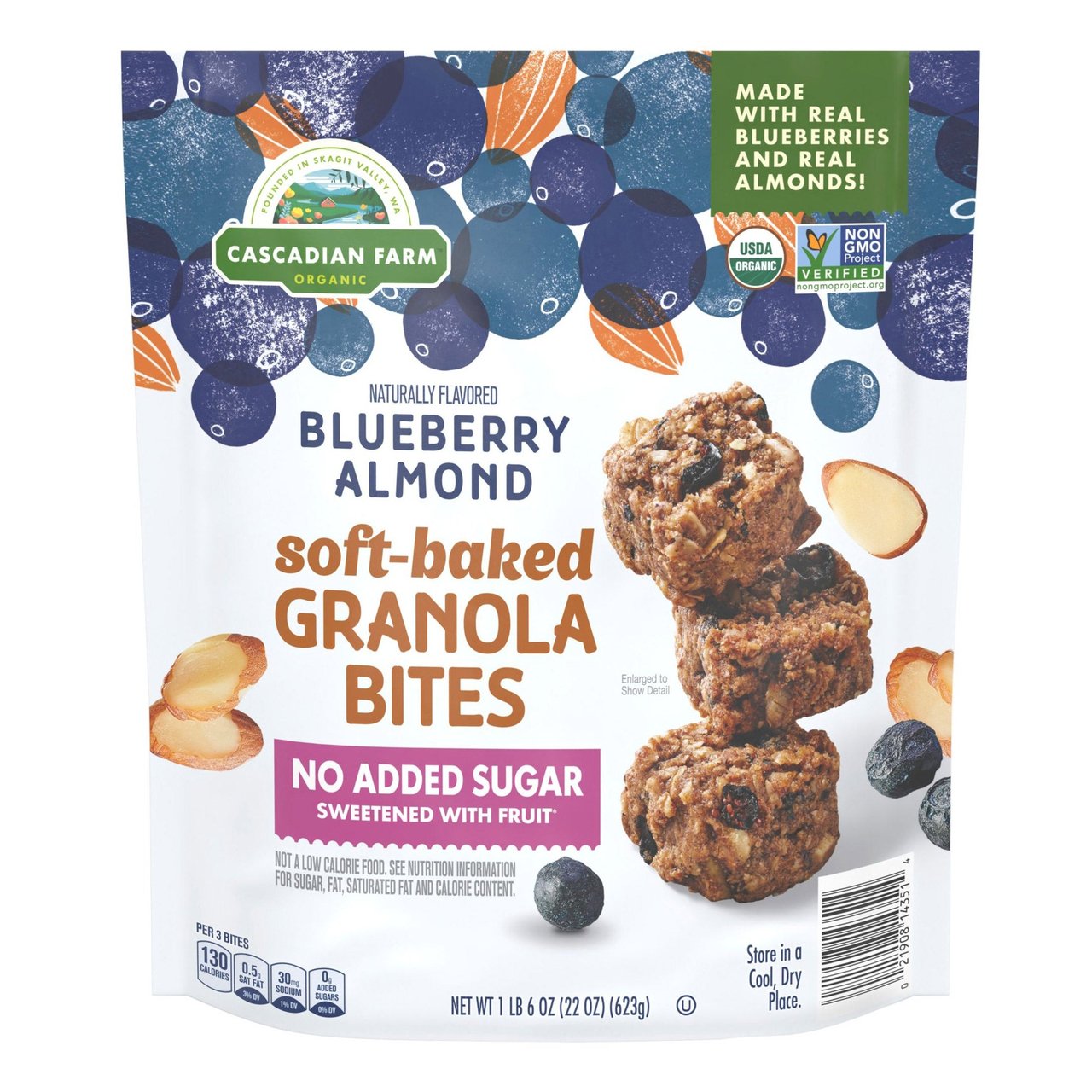 Cascadian Farm Organic Granola Bites 22 oz (1.375 lb) - Image 1