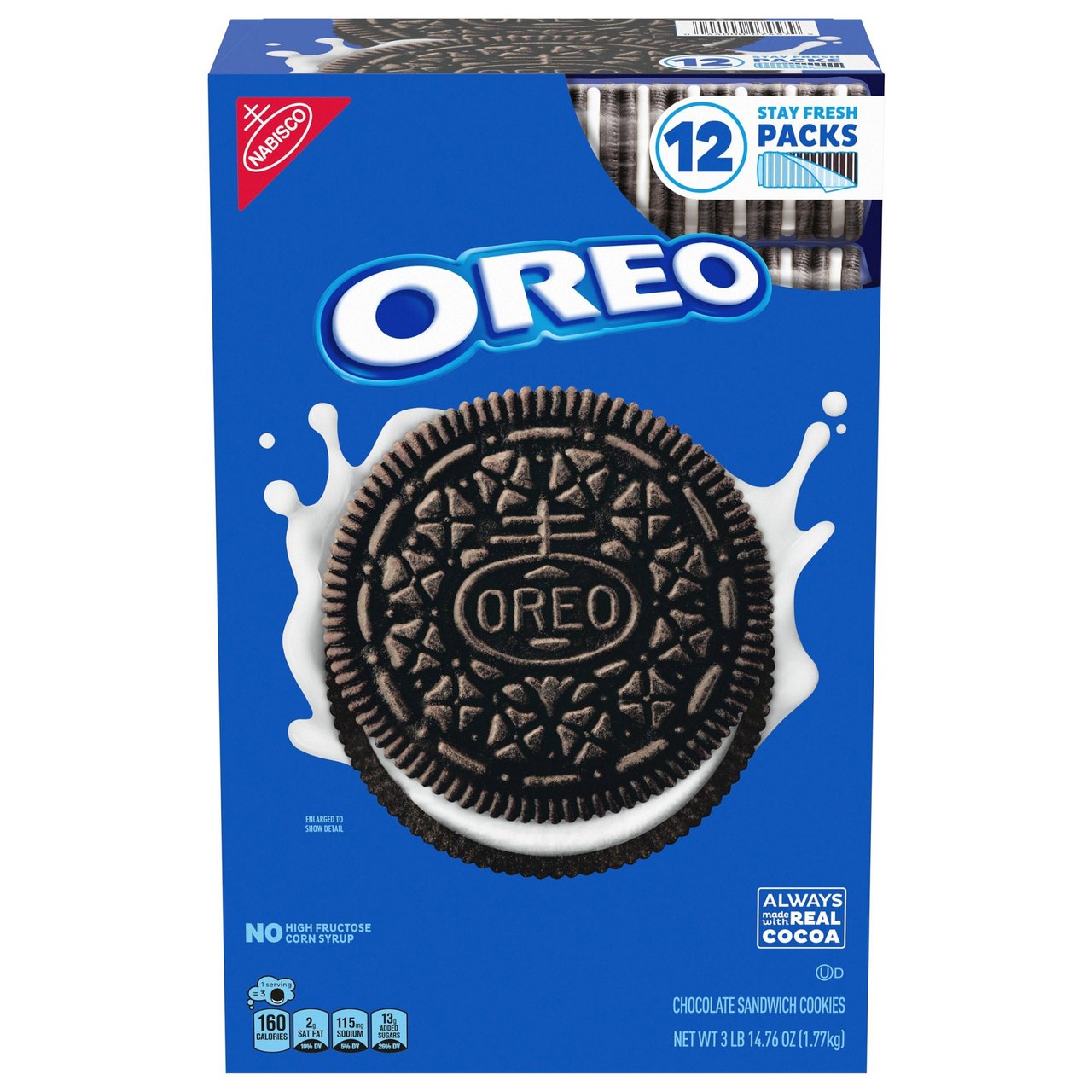 Nabisco Oreo Chocolate Sandwich Cookies 62.76 oz (3.92 lbs) - Image 1