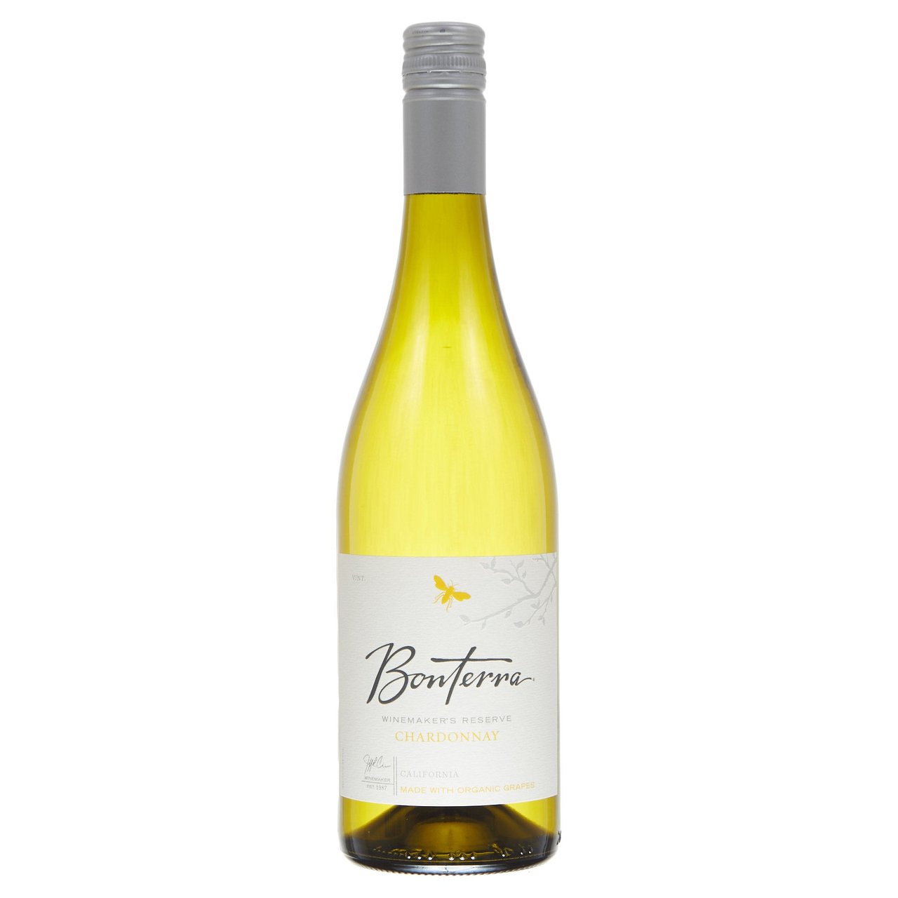 Bonterra Chardonnay Made with Organic Grapes Mendocino 750 ML - Image 1