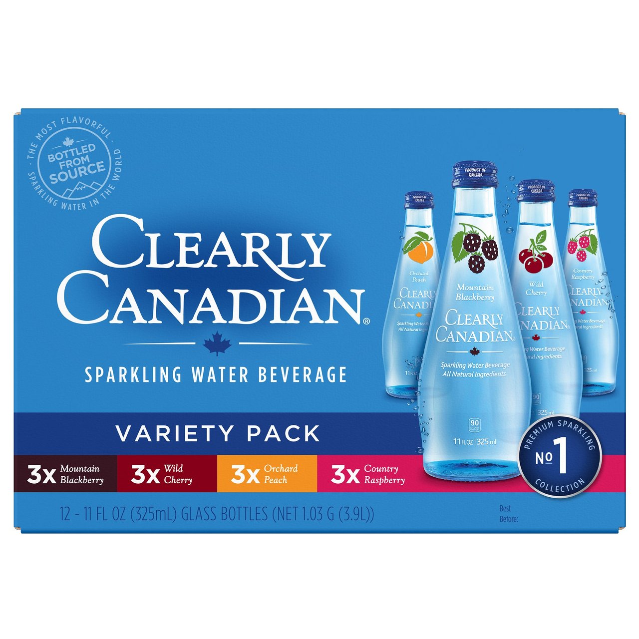 Clearly Canadian Sparkling Variety 12/11 oz - Image 1