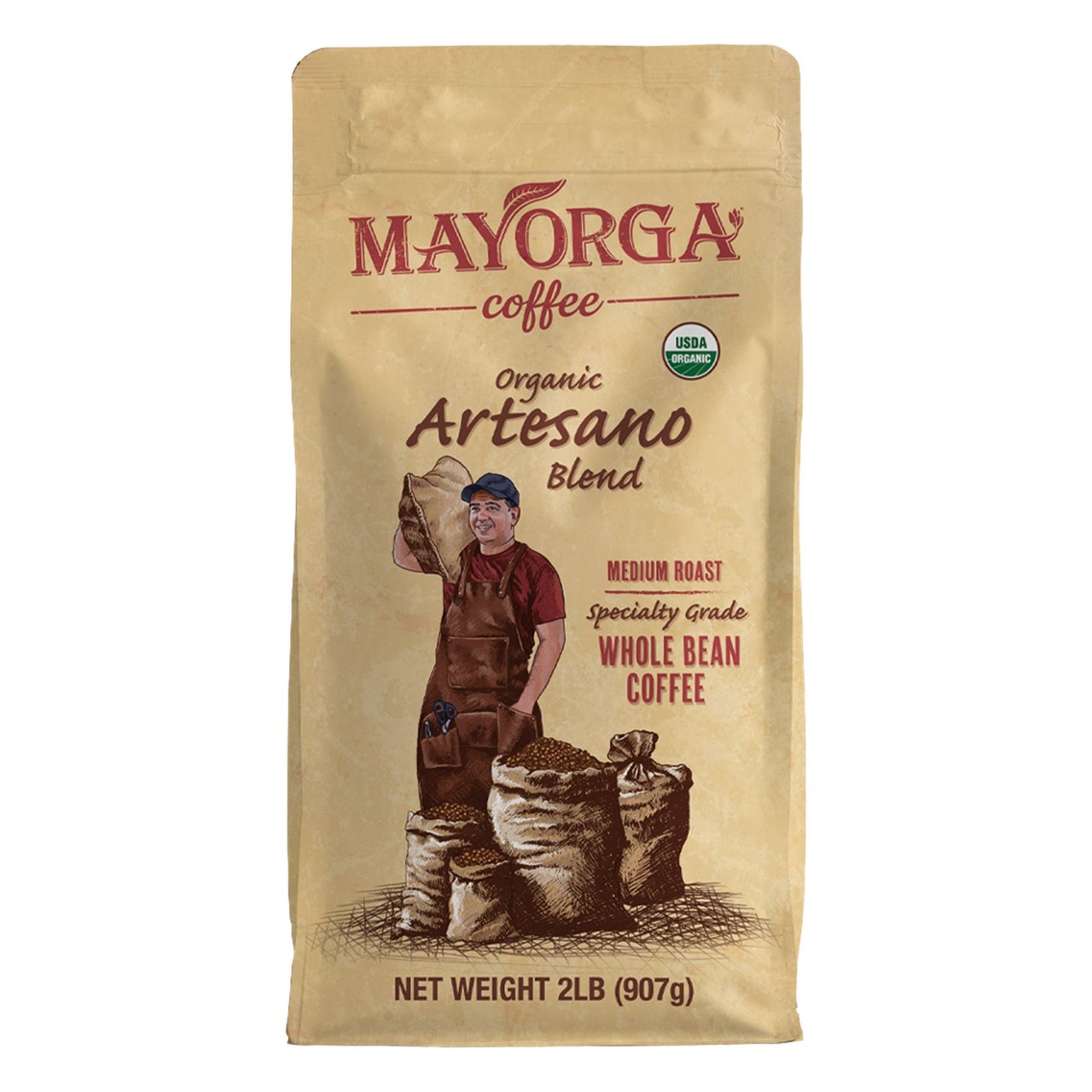 Mayorga Coffee Roasters Organic Artesano Blend 32 oz (2 lbs) - Image 1