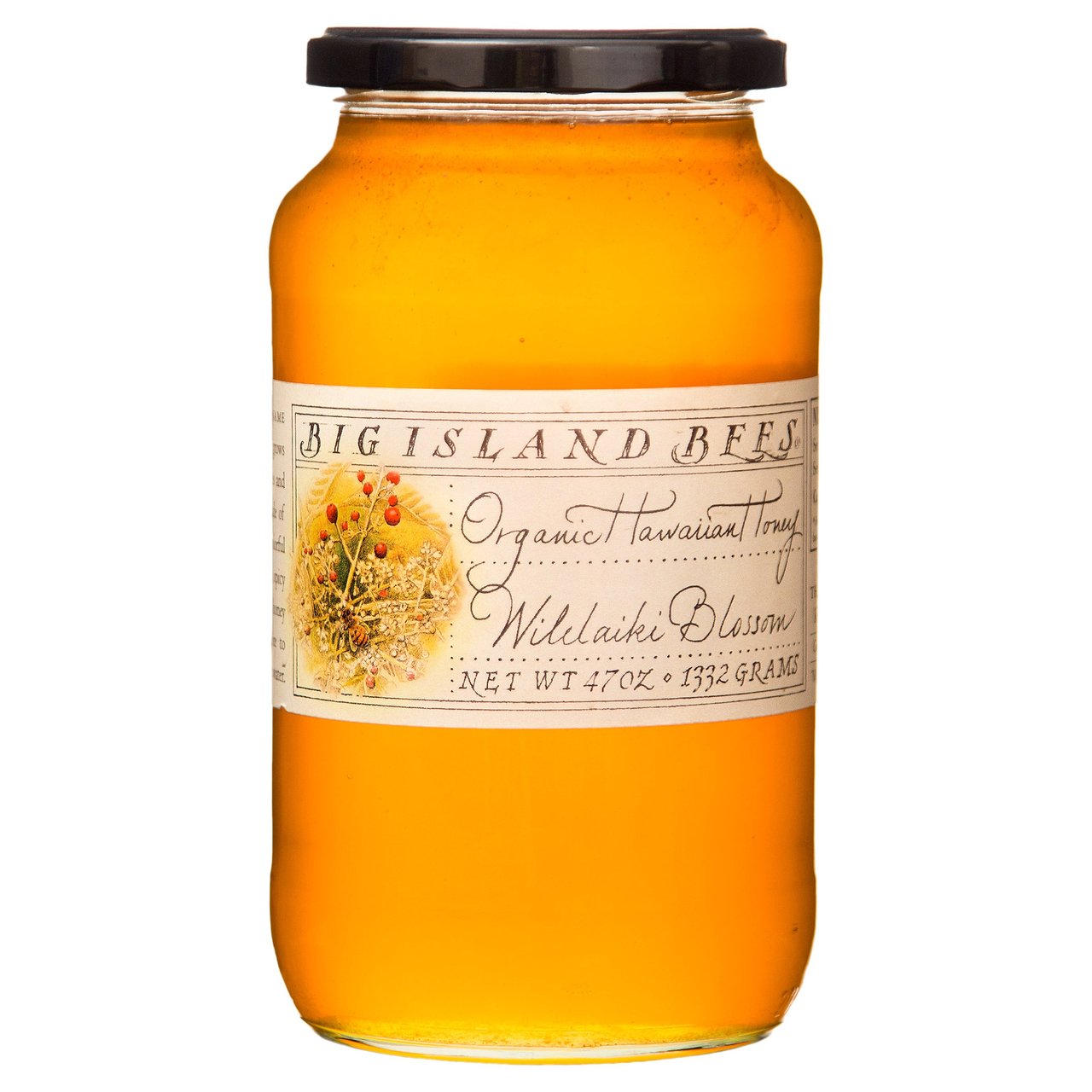 Big Island Bees Organic Wilelaiki Honey, Net Wt 47 oz - Image 1