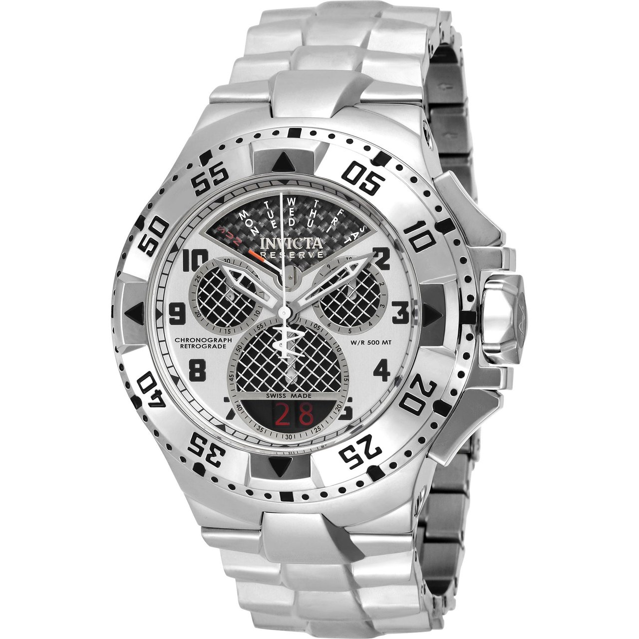 Invicta Excursion Reserve Men's Chronograph Stainless Steel Watch