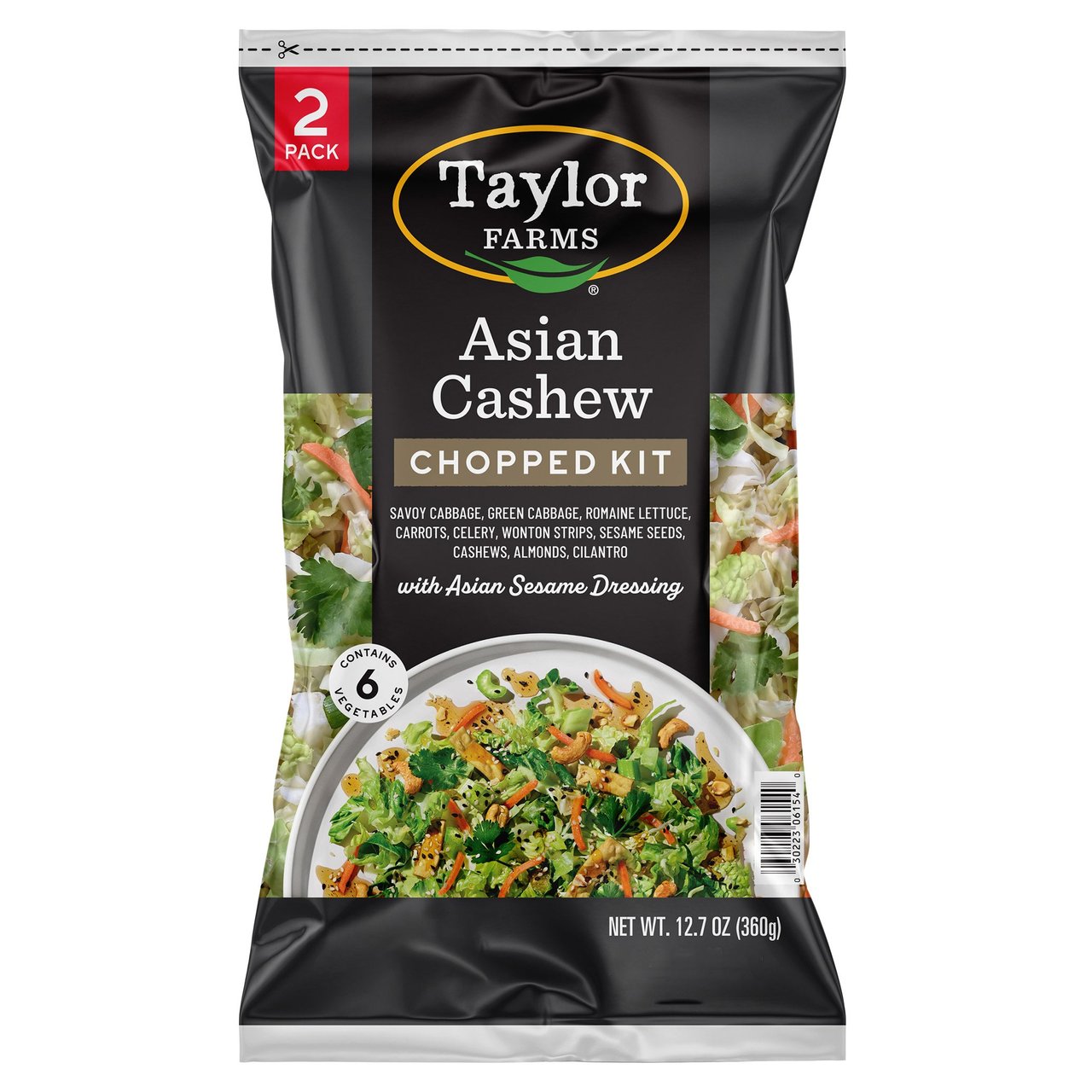 Taylor Farms Asian Cashew Chopped Salad Kit, 12.7 oz, 2 CT - Image 1