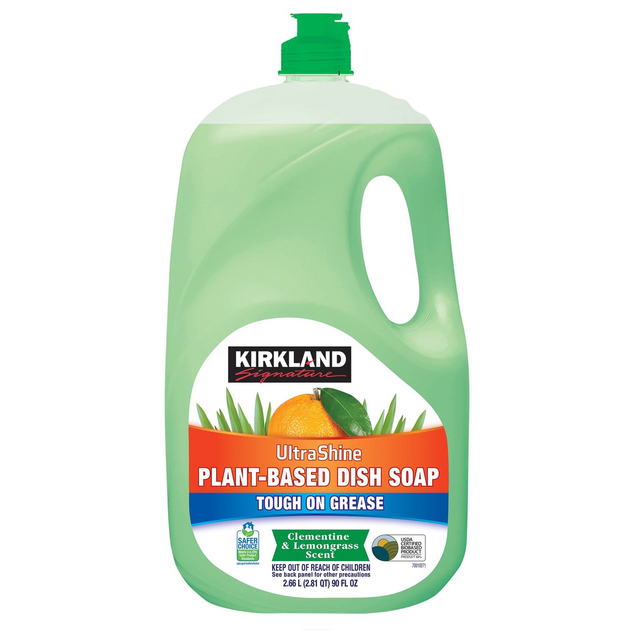 Kirkland Signature Ultra Shine Plant Based Dish Soap, 90 Ounces - Image 1