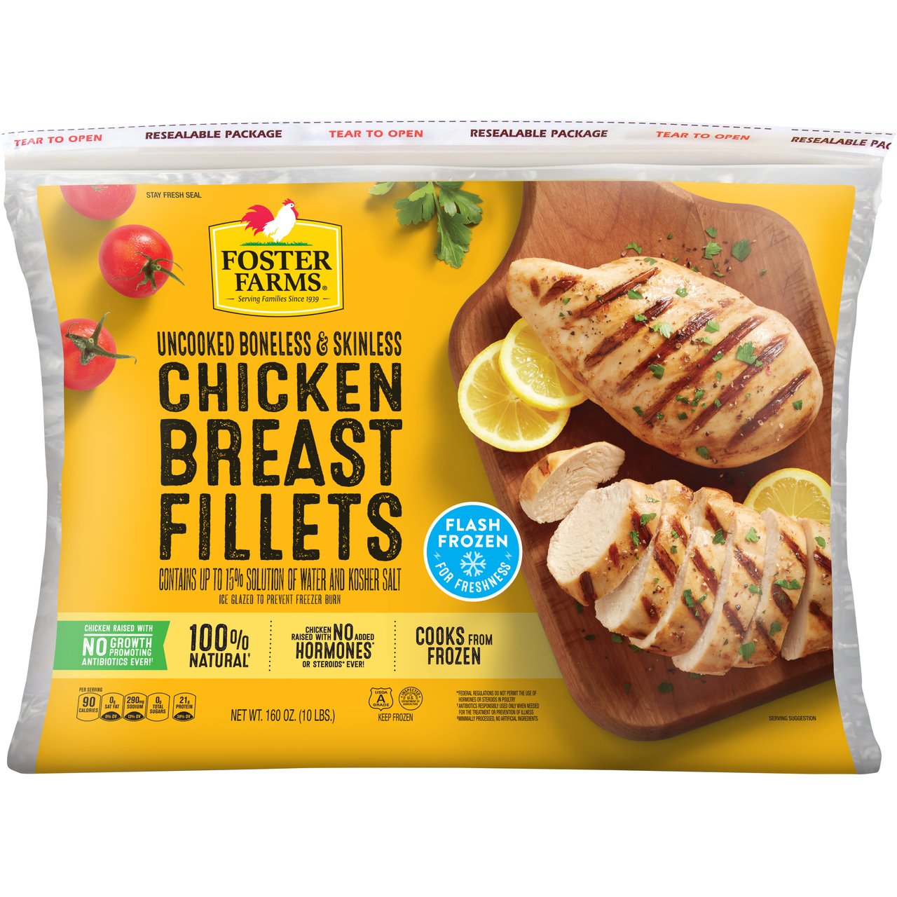 Foster Farms Chicken Breast 10 Pounds - Image 1