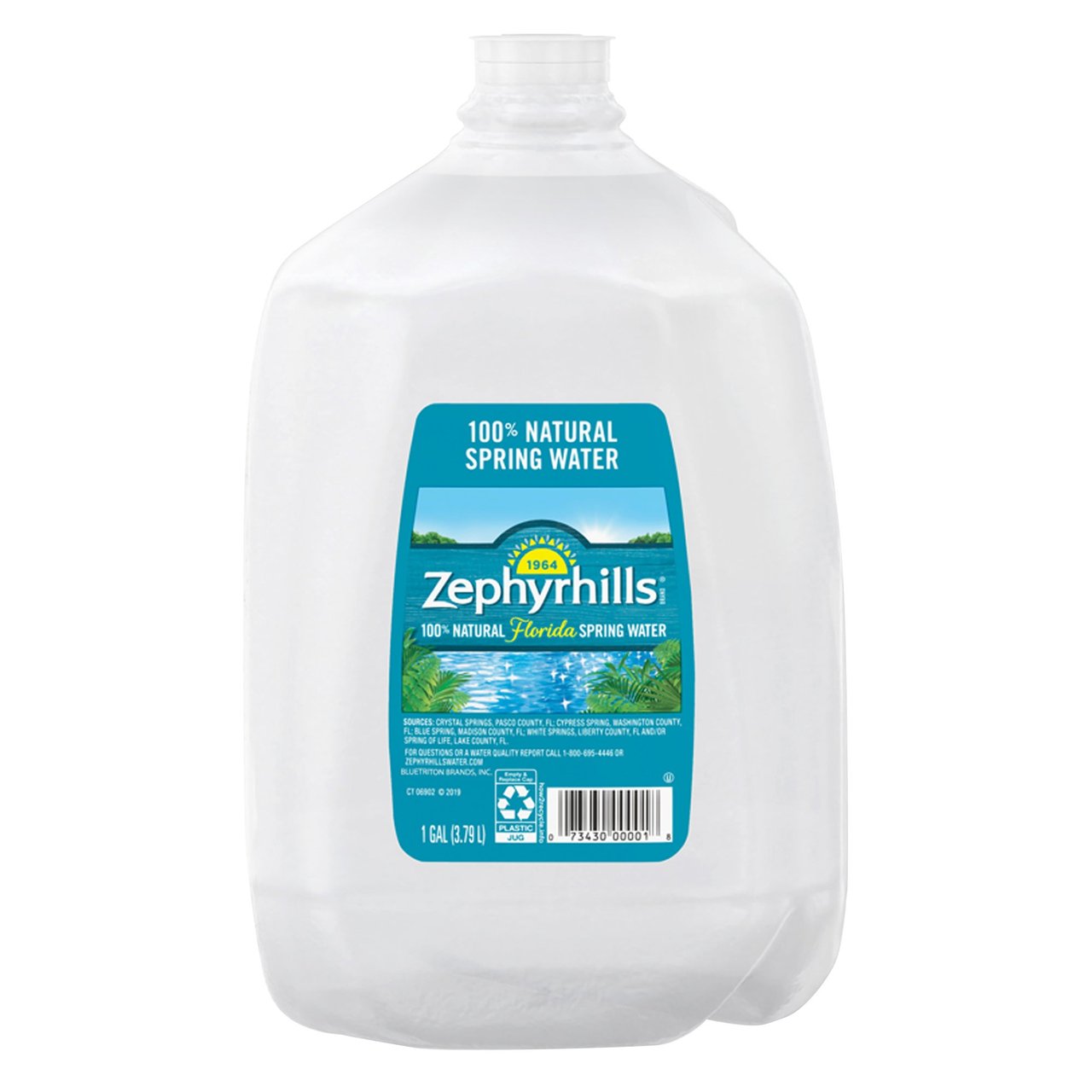 Zephyrhills Natural Spring Water 6/1 Gallon - Image 1