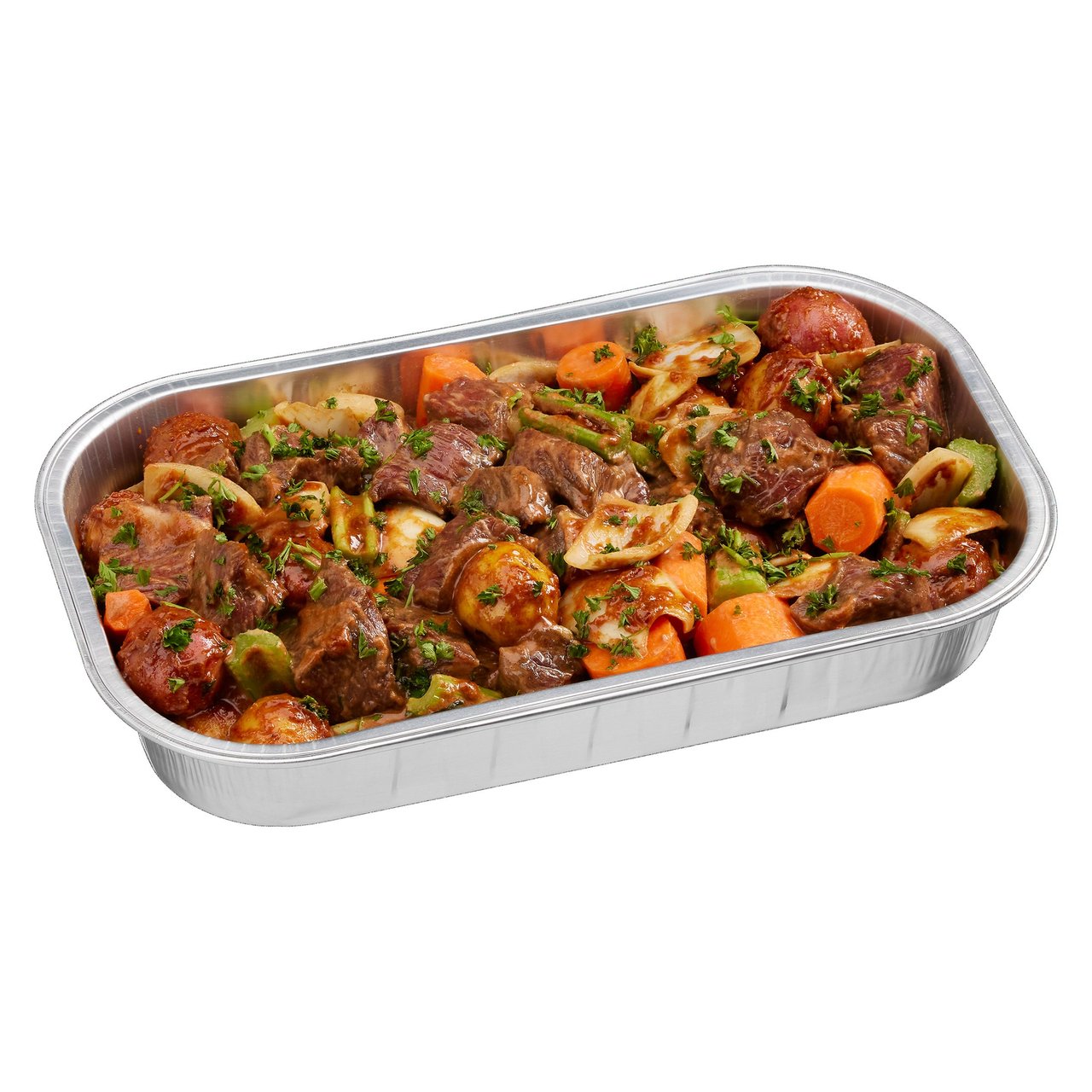 BEEF STEW W/VEGETABLES-UNCOOKED PER LB