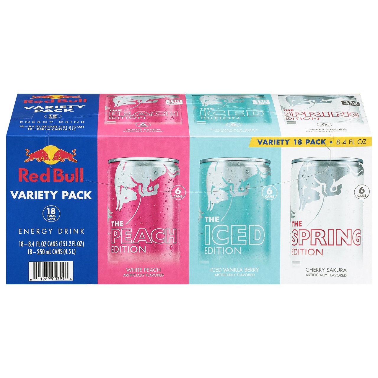 Red Bull Spring Variety Pack, 18 Pack, 8.4 oz Each - Image 1