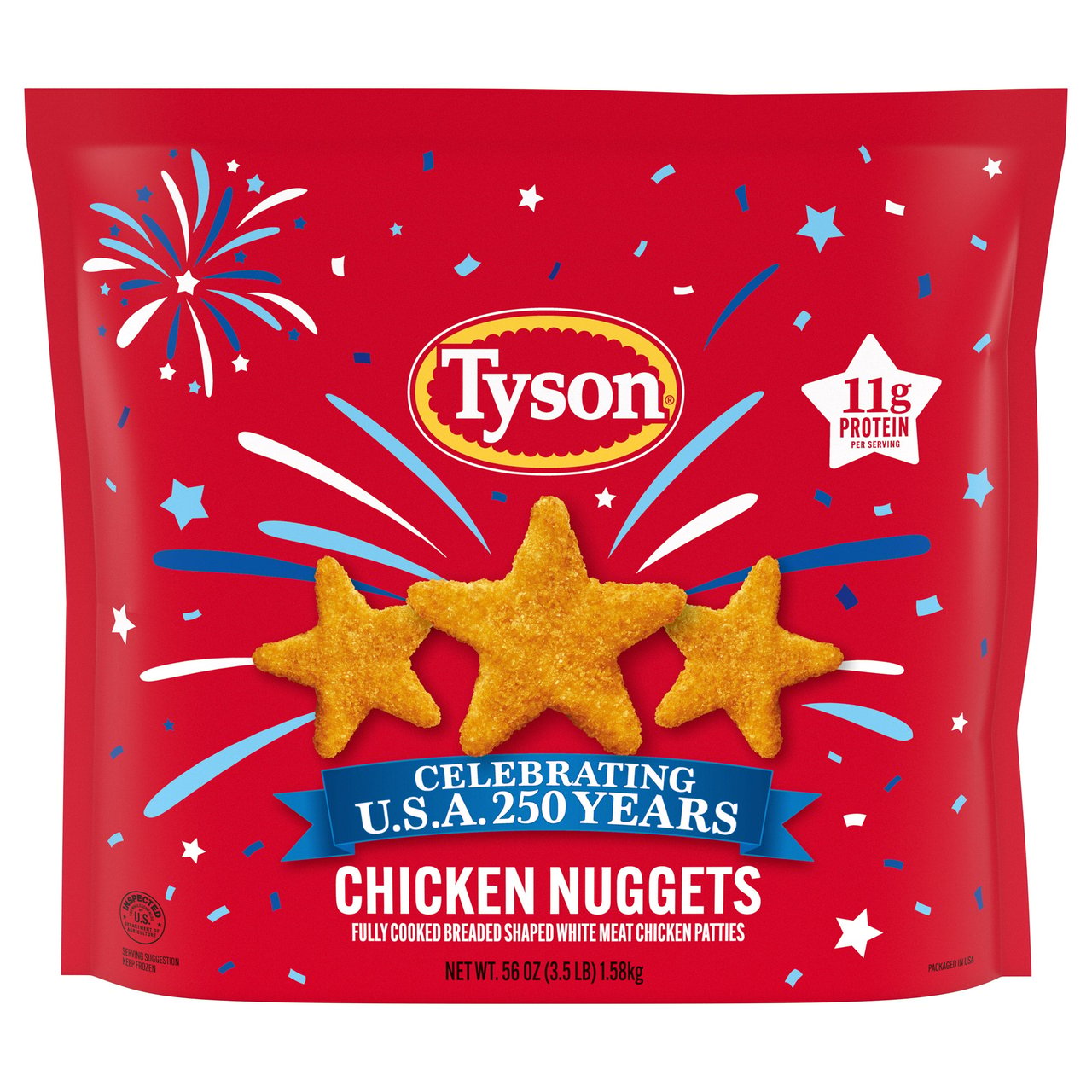 Tyson U.S.A. 250th Anniversary Chicken Nuggets 56 oz - Image 1
