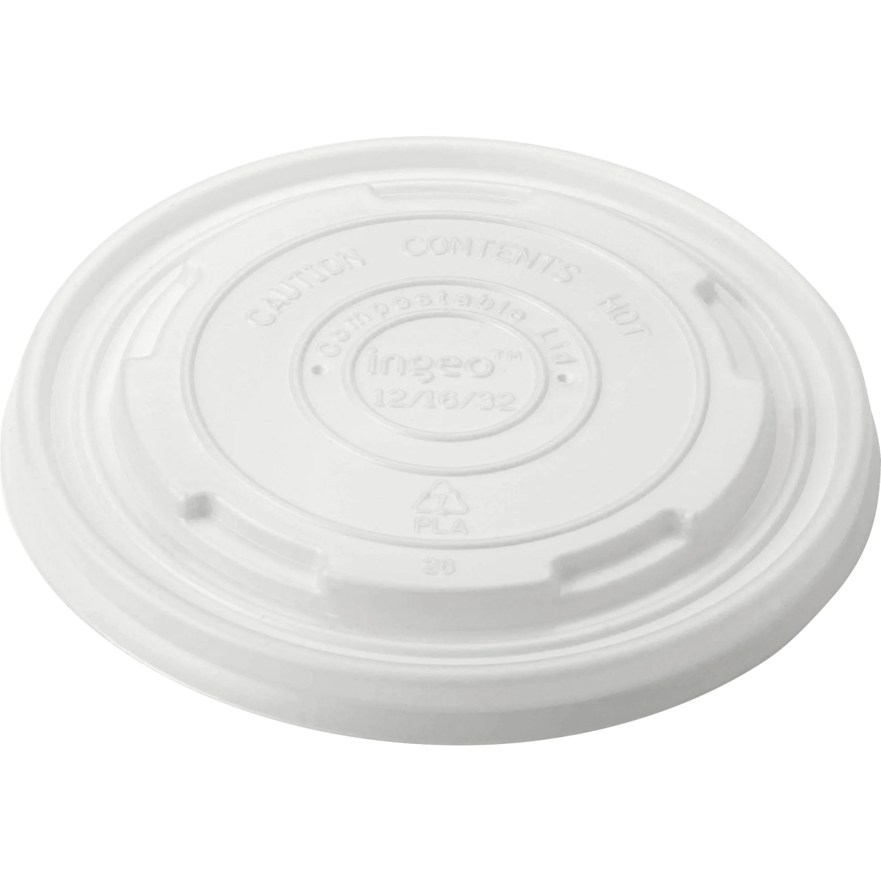 World Centric 12-32 oz Compostable Bowl Lid, 100 CT - Image 1