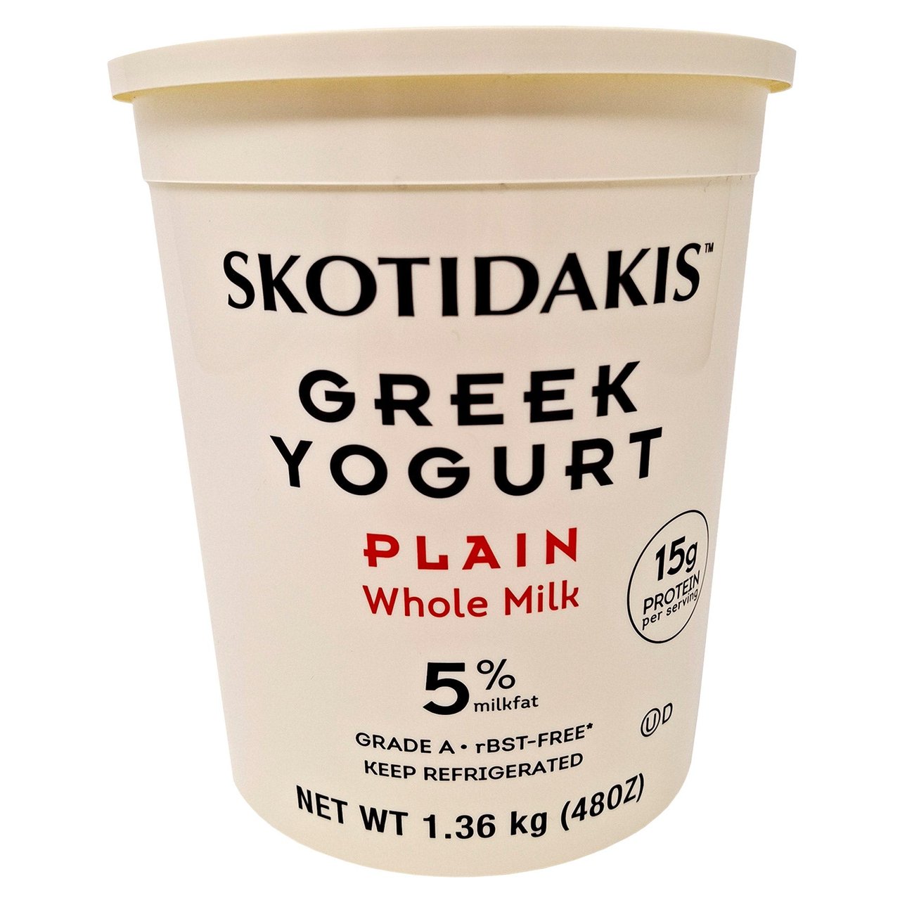 Skotidakis 5% Greek Yogurt 3 Pound Tub - Image 1