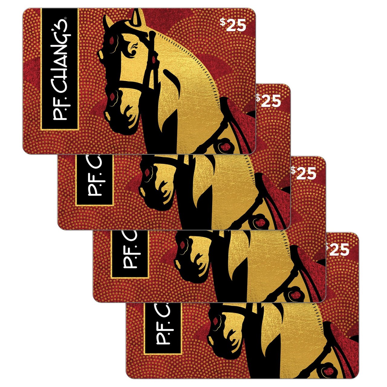 P.F. Chang's Four Restaurant $25 eGift Cards ($100 Value)