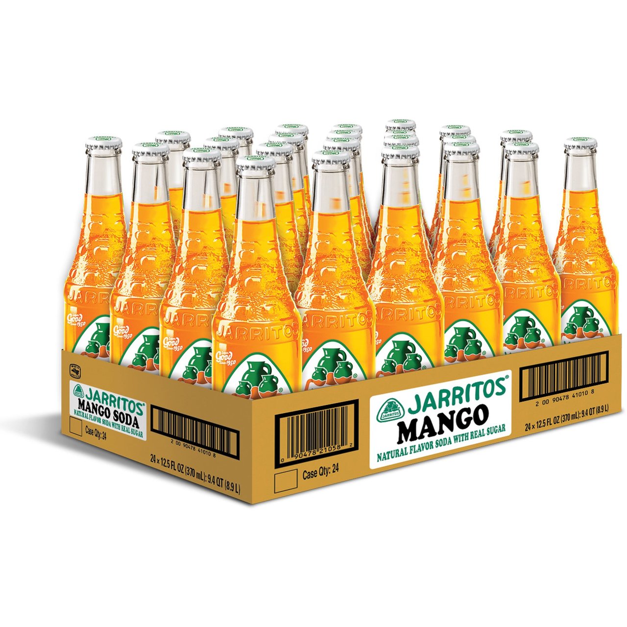 Jarritos Mango Soda 24-Pack, 12.5 oz Bottles - Image 1