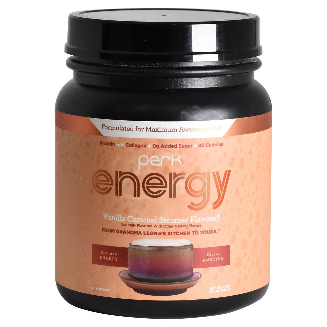 Perk Energy Vanilla Caramel Steamer 24.1 oz - Image 1