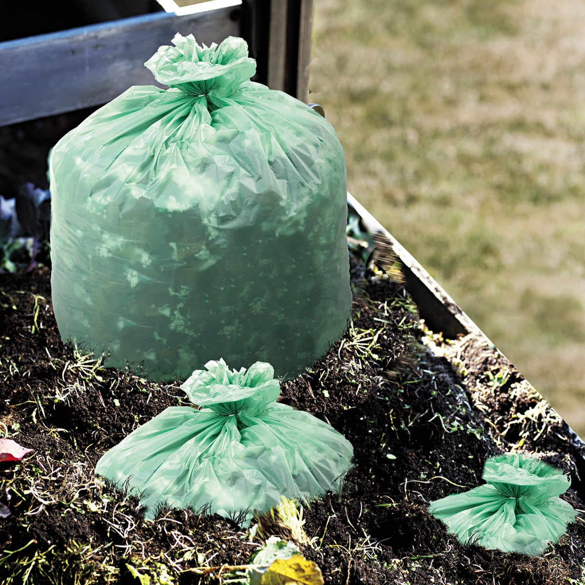 Stout EcoSafe Compostable Trash Bags STOE4248E85 48 Gal - Image 1