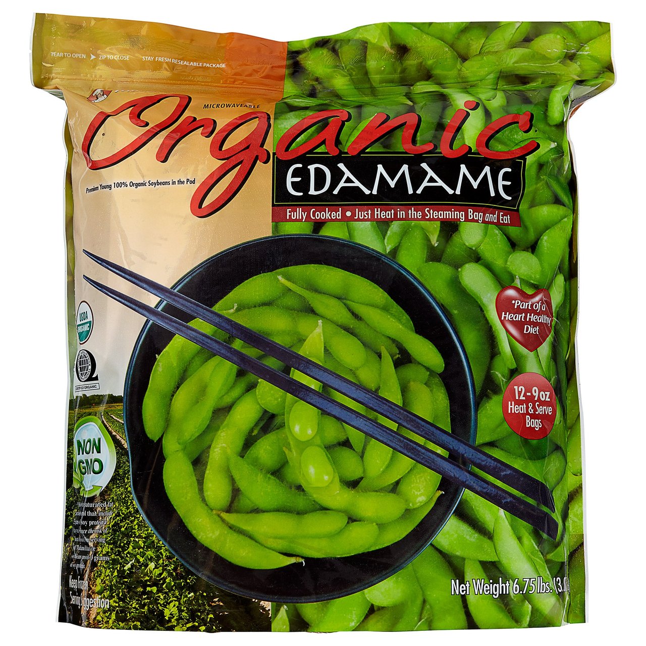 Madame Edamame Organic Edamame 12/9 oz