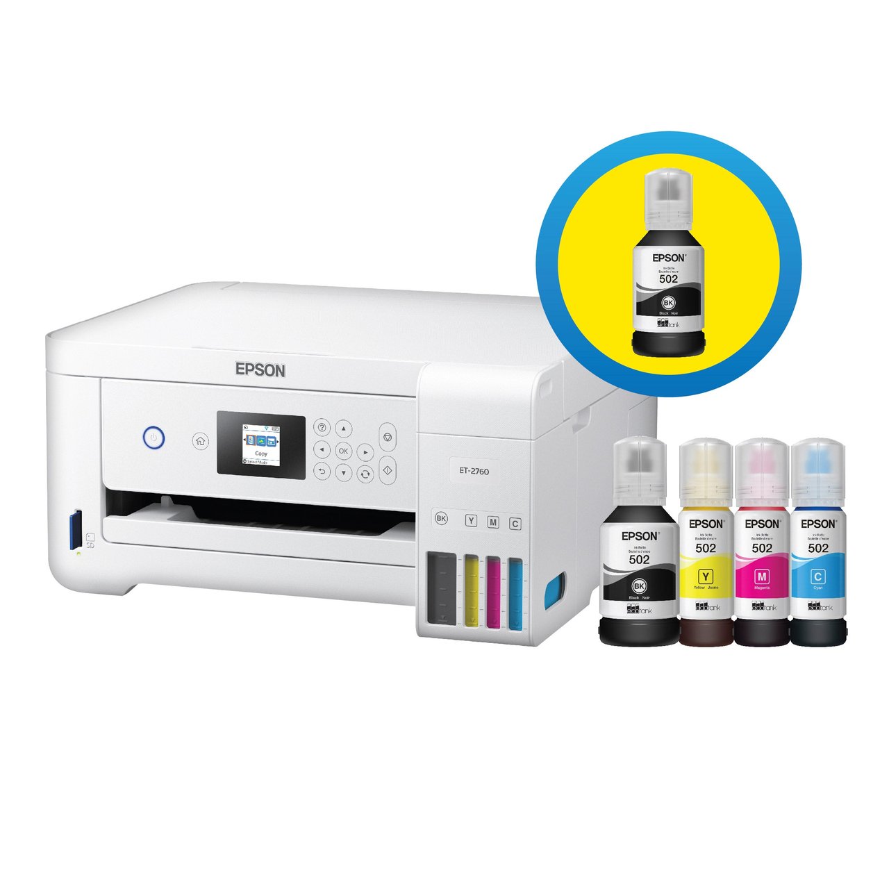 Epson EcoTank ET-2760SE Wireless All-in-One Print/Scan/Copy Supertank Printer - Image 1