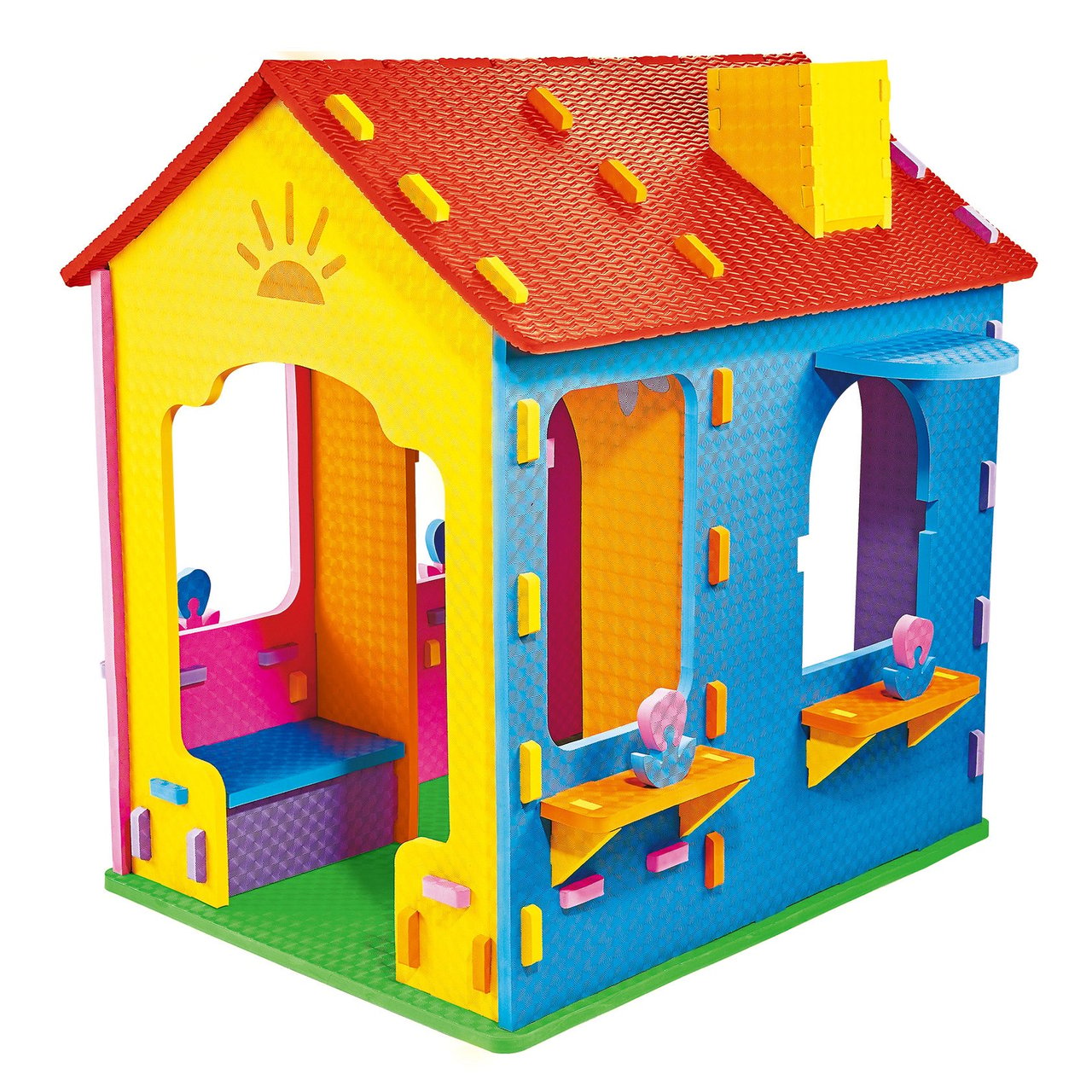 Build Fun 2-Room Foam Playhouse - Image 1